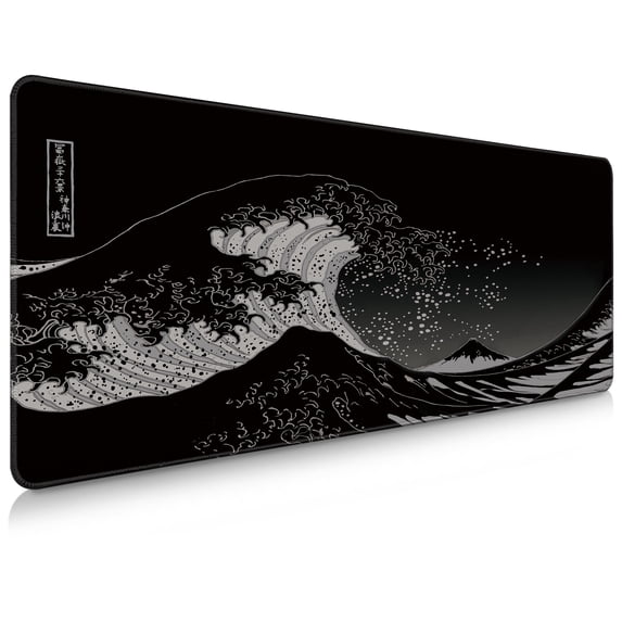 Brecoy Extended Large Gaming Mouse Pad, 31.5" x 11.8" Desk Mat with Stitched Edges, Waterproof Non-Slip Rubber Base, Desk Protection for Home Office & Gaming
