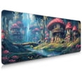 thumbnail image 1 of Brecoy Extended Large Gaming Mouse Pad, 31.5" x 11.8" Desk Mat with Stitched Edges, Waterproof Non-Slip Rubber Base, Desk Protection for Home Office & Gaming, 1 of 7