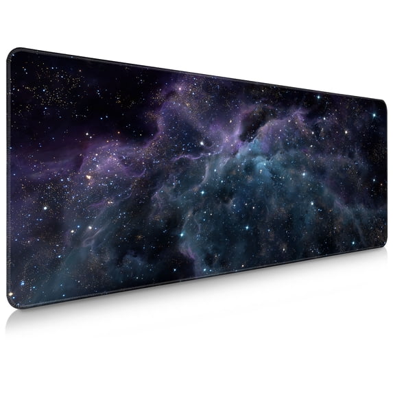 Brecoy Extended Large Gaming Mouse Pad, 31.5" x 11.8" Desk Mat with Stitched Edges, Waterproof Non-Slip Rubber Base, Desk Protection for Home Office & Gaming