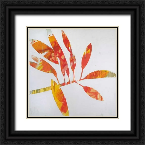 Bredvik, Brenda K. 12x12 Black Ornate Wood Framed with Double Matting Museum Art Print Titled - Tropical Landscape II