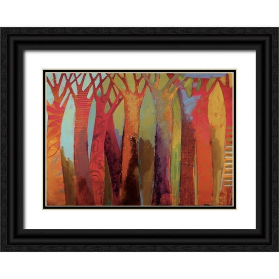 Bredvik, Brenda K. 14x11 Black Ornate Wood Framed with Double Matting Museum Art Print Titled - Enchanted City