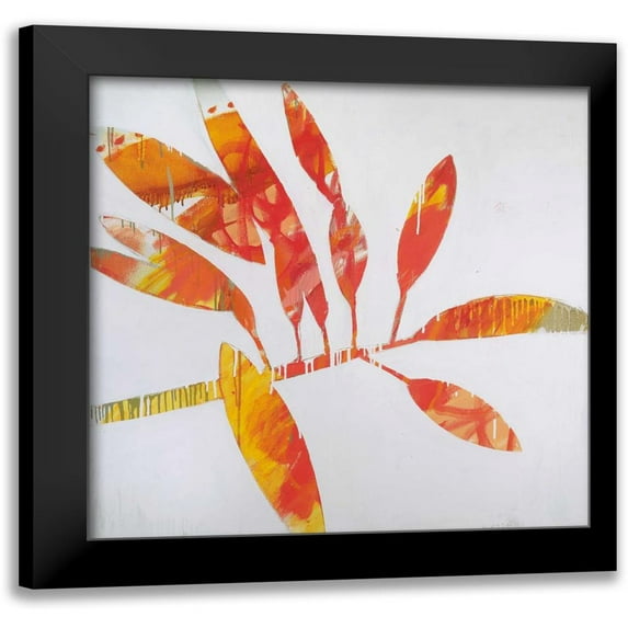 Bredvik, Brenda K. 15x15 Black Modern Framed Museum Art Print Titled - Tropical Landscape II