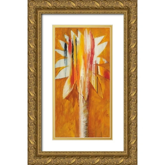 Bredvik, Brenda K. 18x32 Gold Ornate Wood Framed with Double Matting Museum Art Print Titled - Palm I