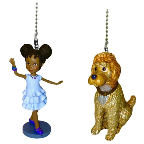 Bree James & Frenchy Puppy Pvc Figure Fan Lamp Pull Chain Figurine Fancy Nancy