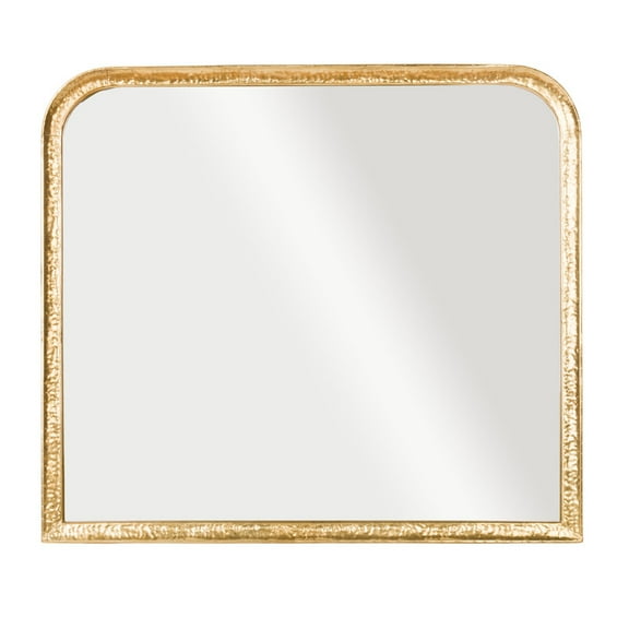 Bree Modern Arch Metal Modern Wall Mirror - Gold - 37.25"H x 42.25"W