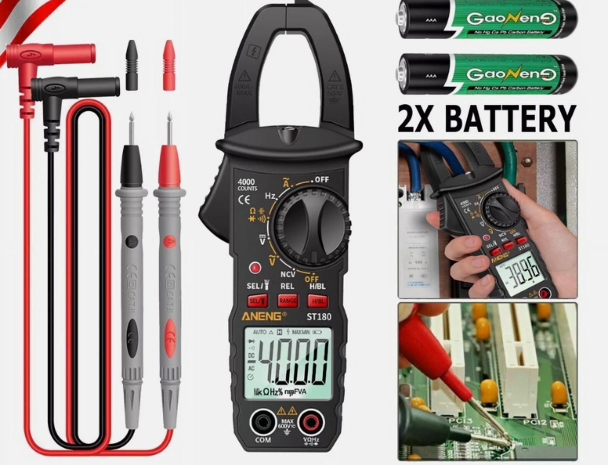 BreeRainz Advanced Digital Multimeter Tester with Auto-Range Feature ...