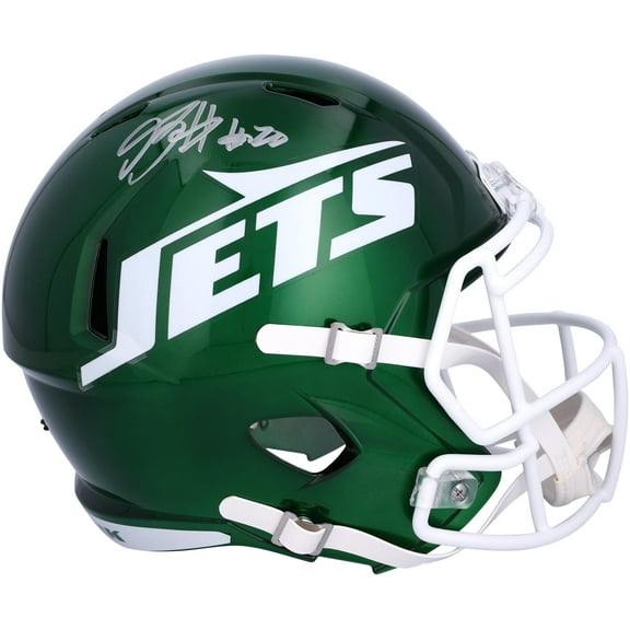 Breece Hall New York Jets Autographed 2024 Speed Replica Helmet - Fanatics Authentic Certified