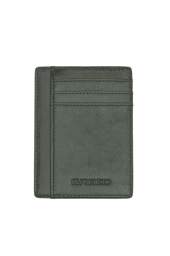 Chase Genuine Leather Front Pocket Wallet - Olive