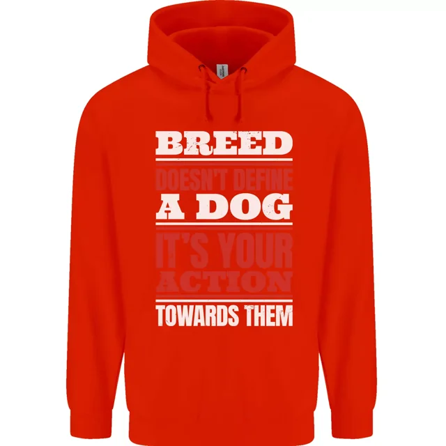Breed Doesn't Define a Dog Actions Do Mens 80 Cotton Hoodie
