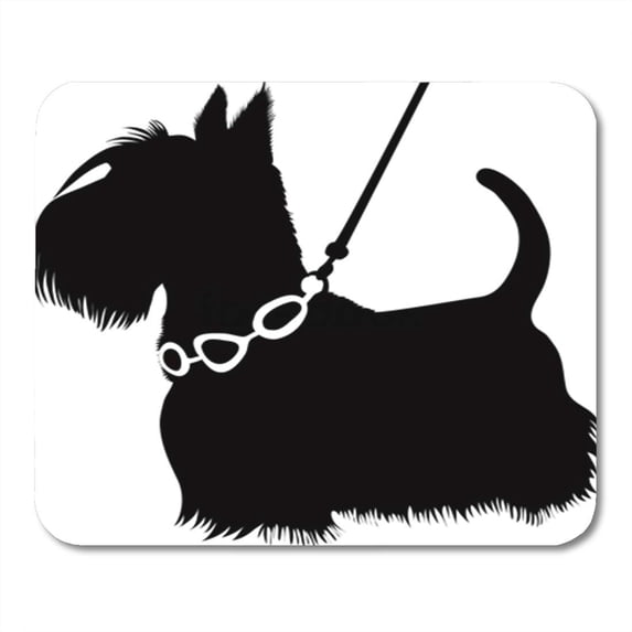 Breed Dogs Scottish Terrier It is Lead Small Mousepad Mouse Pad Mouse Mat 9x10 inch