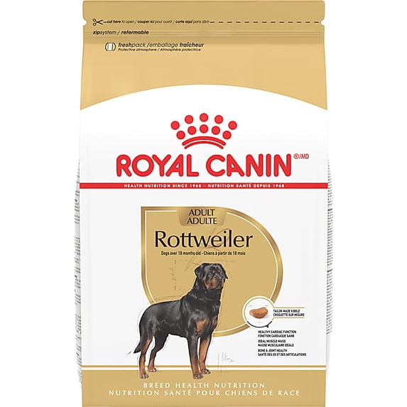Royal Canin Breed Health Nutrition Rottweiler Adult Dry Dog Food 30 lbs.
