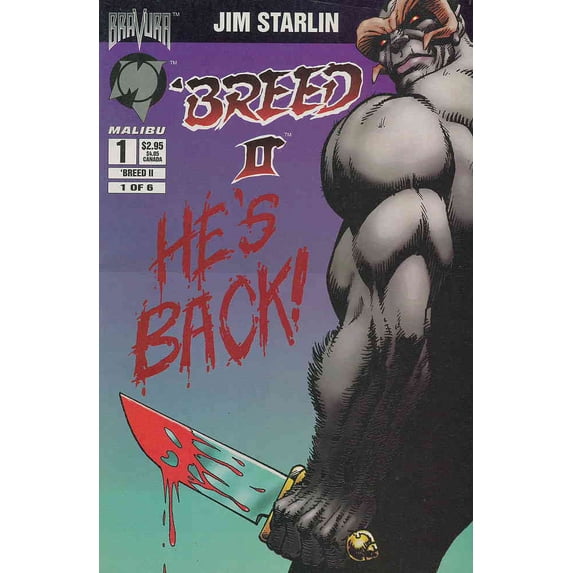 Breed II #1 VF ; Malibu Comic Book