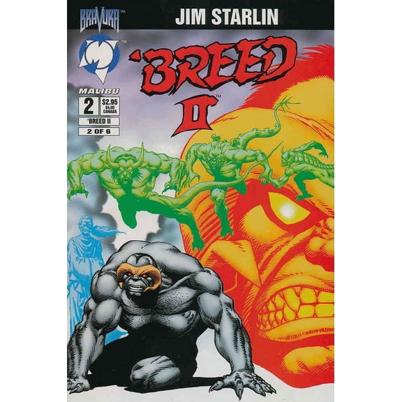 Breed II #2 VF ; Malibu Comic Book