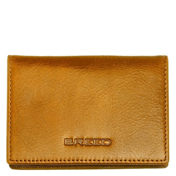 Breed Porter Genuine Leather Bi-Fold Wallet - Camel