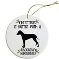 thumbnail image 1 of Breed Specific Round Christmas Ornament Rhodesian Ridgeback, 1 of 1