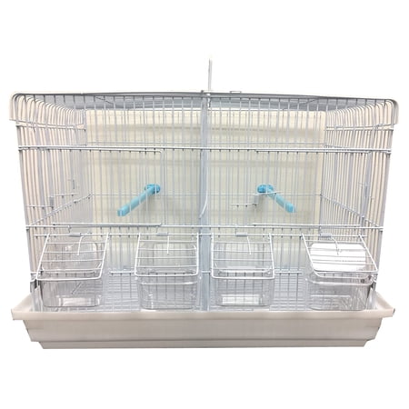 Breeder Breeding Bird Flight Carrier Cage With Top Center Divider Deep Base For Aviaries Finches Canaries Lovebirds