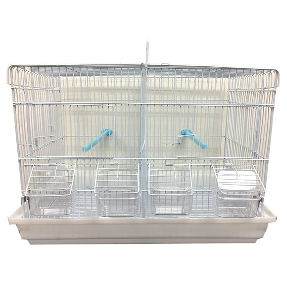 Breeder Breeding Bird Flight Carrier Cage With Top Center Divider Deep Base For Aviaries Finches Canaries Lovebirds