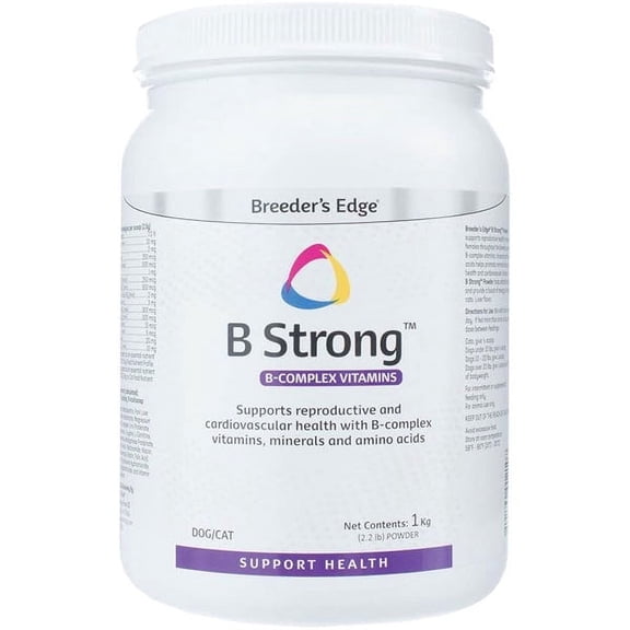 Breeder's Edge B Strong Powder for Dogs & Cats 1kg jar