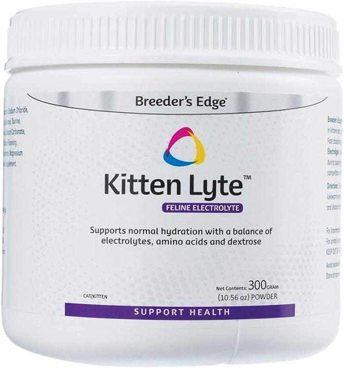 Breeder's Edge Kitten Lyte Feline Electrolyte Supplement for Cats and Kittens 300 gm