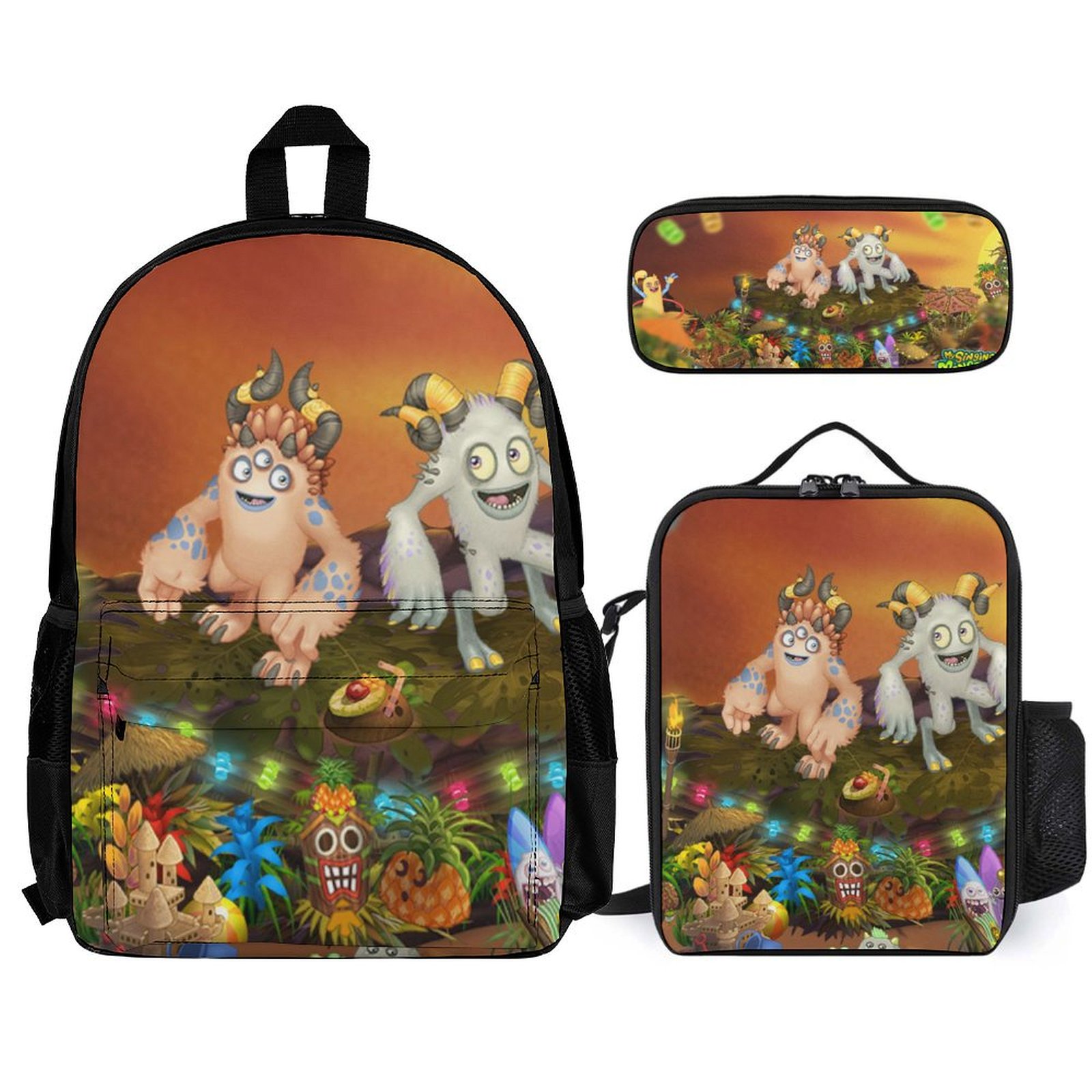 Breeding My Singing Monsters Island Schoolbag 3-Pieces Set With Pencil ...