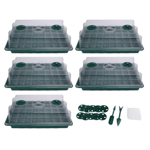 Breeding Tray, Mini Propagation Greenhouse Grow Kit With Humidity Vent Dome And Seed Base