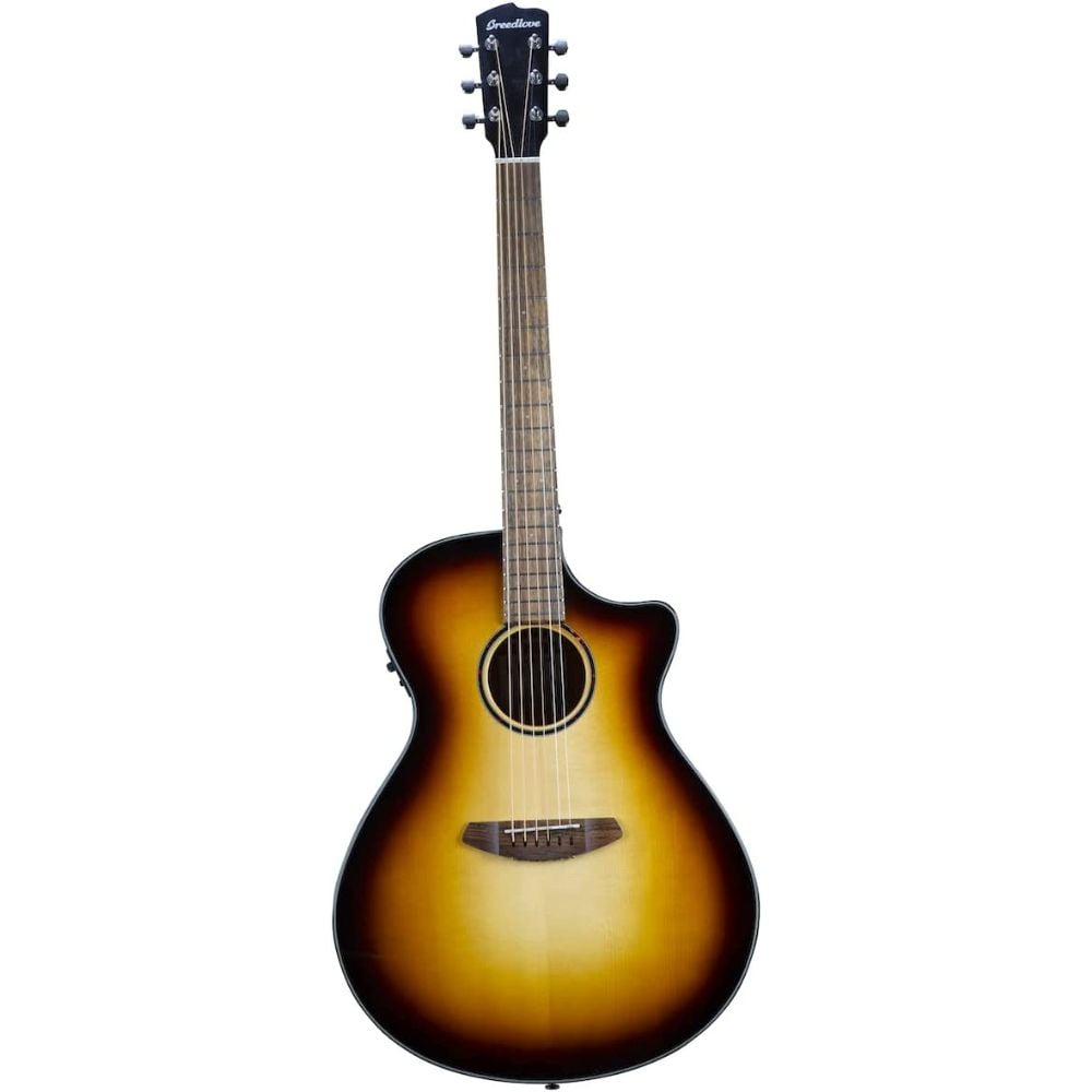 Breedlove Discovery S Concerto Edgeburst Europe-African Mahogany Acoustic Guitar