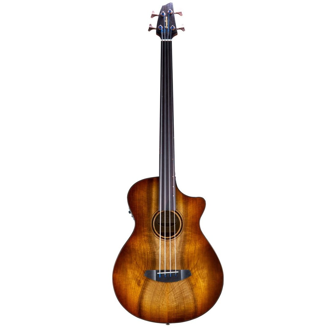 Breedlove Pursuit Exotic S Concerto Fretless Acoustic Electric Bass