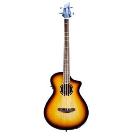 Breedlove Rainforest S Concert African Acoustic Electric Guitar (Black Gold)