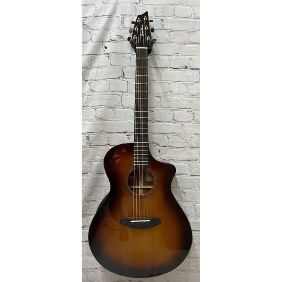Breedlove Organic Solo Pro Concert CE Acoustic Electric Guitar w/Case, Edgeburst