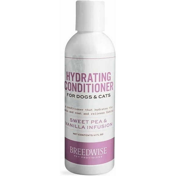 Breedwise Pet Provisions Sweet Pea Vanilla Pet Conditioner, 12 oz – For Dogs and Cats