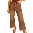 thumbnail image 1 of Breen Cropped High Rise Wide Leg Jeans for Women - Casual Denim Pants | [ZhiHiMeRi] | 10, 1 of 12