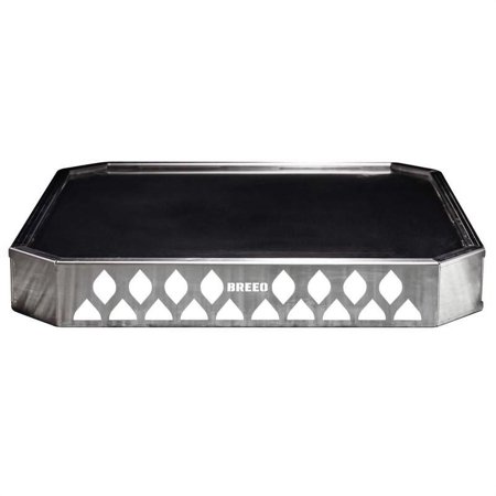 Breeo Base X24 (25.6 Inch) - Fire Pit Mat for Deck Protection - Multi Surface Safe - Superior Heat Protection and Airflow - Stainless Steel Fire Pit Accessory for Outside & Outdoor Surfaces - USA Made