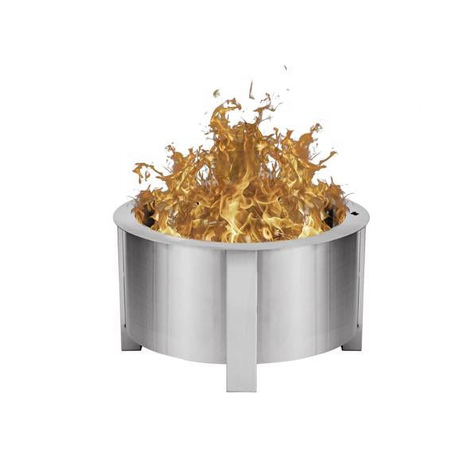 Breeo X Series 24 Stainless Smokeless Fire Pit 24 in. W Stainless Steel ...