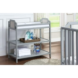 Delta Children Hayes Changing Table with Fabric Bins Bianca White Flax Bins Walmart