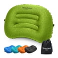 thumbnail image 1 of BreezCamp Ultralight Inflatable Camping Pillow - Compact, Ergonomic for Neck & Lumbar Support | Ideal for Hiking, Backpacking, 1 of 8