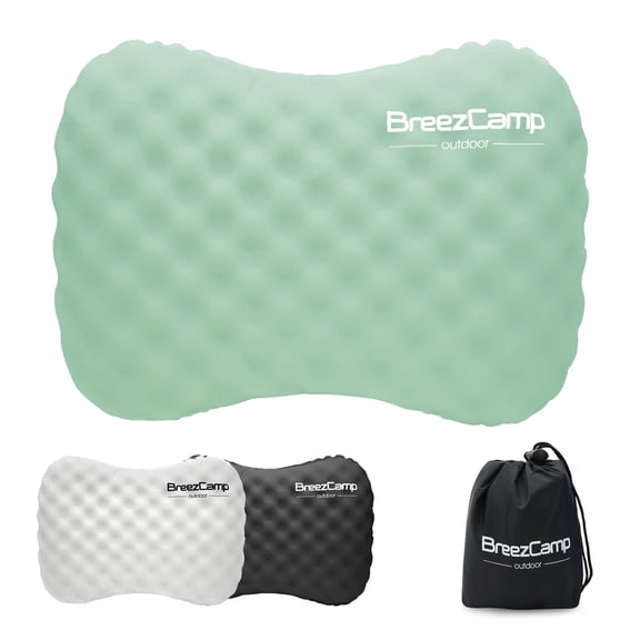 BreezCamp Ultralight Inflatable Pillow for Neck Lumbar Support - UpgradePortable Backpacking Pillow - Air Pillows for Camping, Hiking, Backpacking