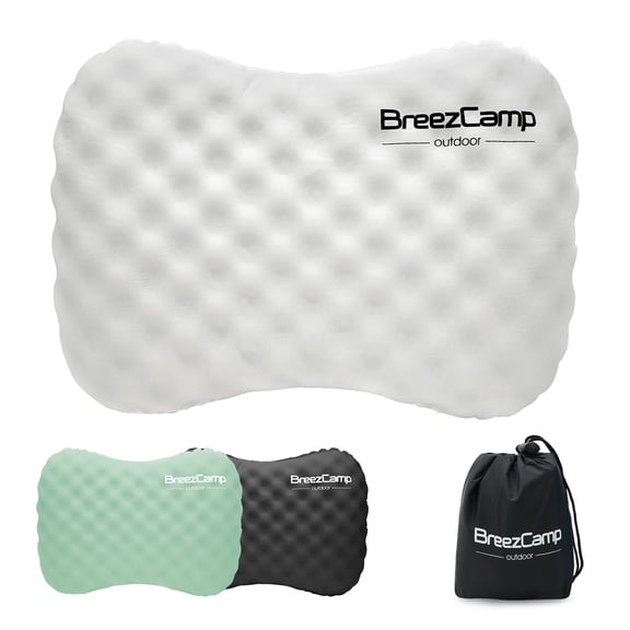 BreezCamp Ultralight Inflatable Pillow for Neck Lumbar Support - UpgradePortable Backpacking Pillow - Air Pillows for Camping, Hiking, Backpacking