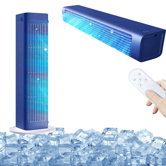 Breeza max Portable Air Conditioners, 2025 New Air Cooler, Beat the Scorching Heat & Humidity Instantly, Small and Compact Ultra Quiet Energy Efficient, High Wind Cooling Wall Mounted (Blue)