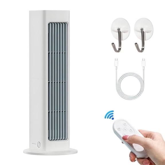 Breezamax Ac, Qinux Breezamax, Bladeless Portable Air Coolers, Instantly Beat Heat & Humidity, Wall-Mounted or Desktop Use, Silent & Energy-Efficient, Compact & Portable for Bedroom, Office, Dorm