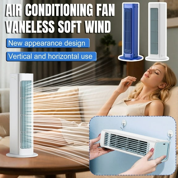 Breezamax, Breeze Max Air Cooler, Qinux Brizaac - Beat the Scorching Heat & Humidity Instantly, Portable Air Conditioning Fan High Wind Cooling, Small and Compact Ultra Quiet White