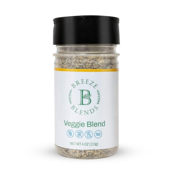 Breeze Blends Veggie Seasoning Blend -- Garlic Seasoning Salt -- Grilled/Sauteed/Roasted (4 oz)