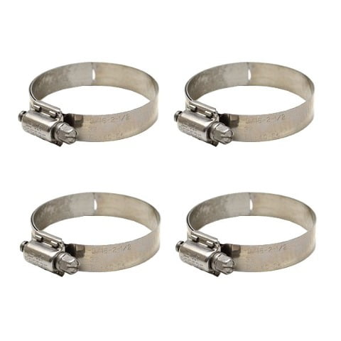 Breeze Boat Hose Clamps | Fuel Gas 2 3/4 to 1 3/4 Inch Stainless Steel