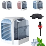 Breeze Box Ac, Breeze Box Air Conditioner, Breeze Box Portable AC, Cooling Portable Air Conditioner, Three Modes, 380ml Large Water Tank Blue