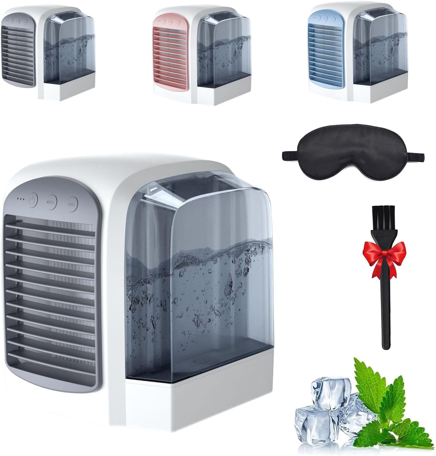 Breeze Box Ac, Breeze Box Air Conditioner, Breeze Box Portable AC, Cooling Portable Air Conditioner, Three Modes, 380ml Large Water Tank (Gray)