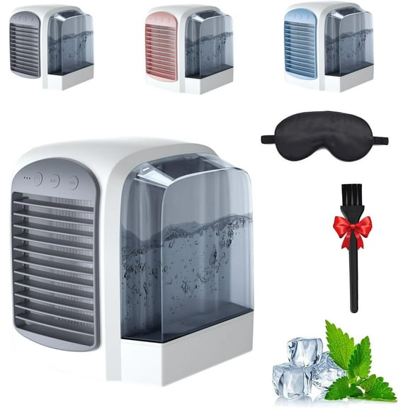 Breeze Box Ac, Breeze Box Air Conditioner, Breeze Box Portable AC, Cooling Portable Air Conditioner, Three Modes, 380ml Large Water Tank (Gray)