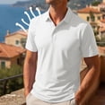 thumbnail image 1 of Breeze Capri Polo Shirt for Men Beer Belly Wearbreeze Short Sleeve Collared Textured Casual Golf Shirt, 1 of 6