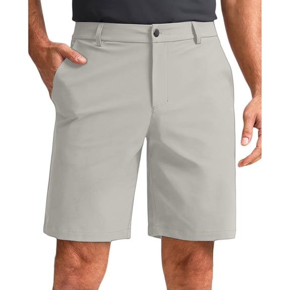 Breeze Comfy Golf Shorts for Men - 7" Lightweight Quick Dry Casual Athletic Work Flat Front with Pockets,M