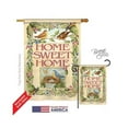 thumbnail image 1 of Breeze Decor 00048 Welcome BirdsSPringtime 2-Sided Vertical Impression House Flag - 28 x 40 in., 1 of 2