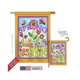 thumbnail image 1 of Breeze Decor 04087 Floral Bugs Spring 2-Sided Vertical Impression House Flag - 28 x 40 in., 1 of 4
