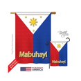 thumbnail image 1 of Breeze Decor 08097 Philippines 2-Sided Vertical Impression House Flag - 28 x 40 in., 1 of 2